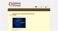 Desktop Screenshot of globalforumblog.com